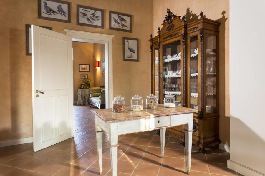 The kitchen overlooking the gateway The kitchen overlooking the gateway in Casale dell?ulivo Syracuse Scent of Sicily