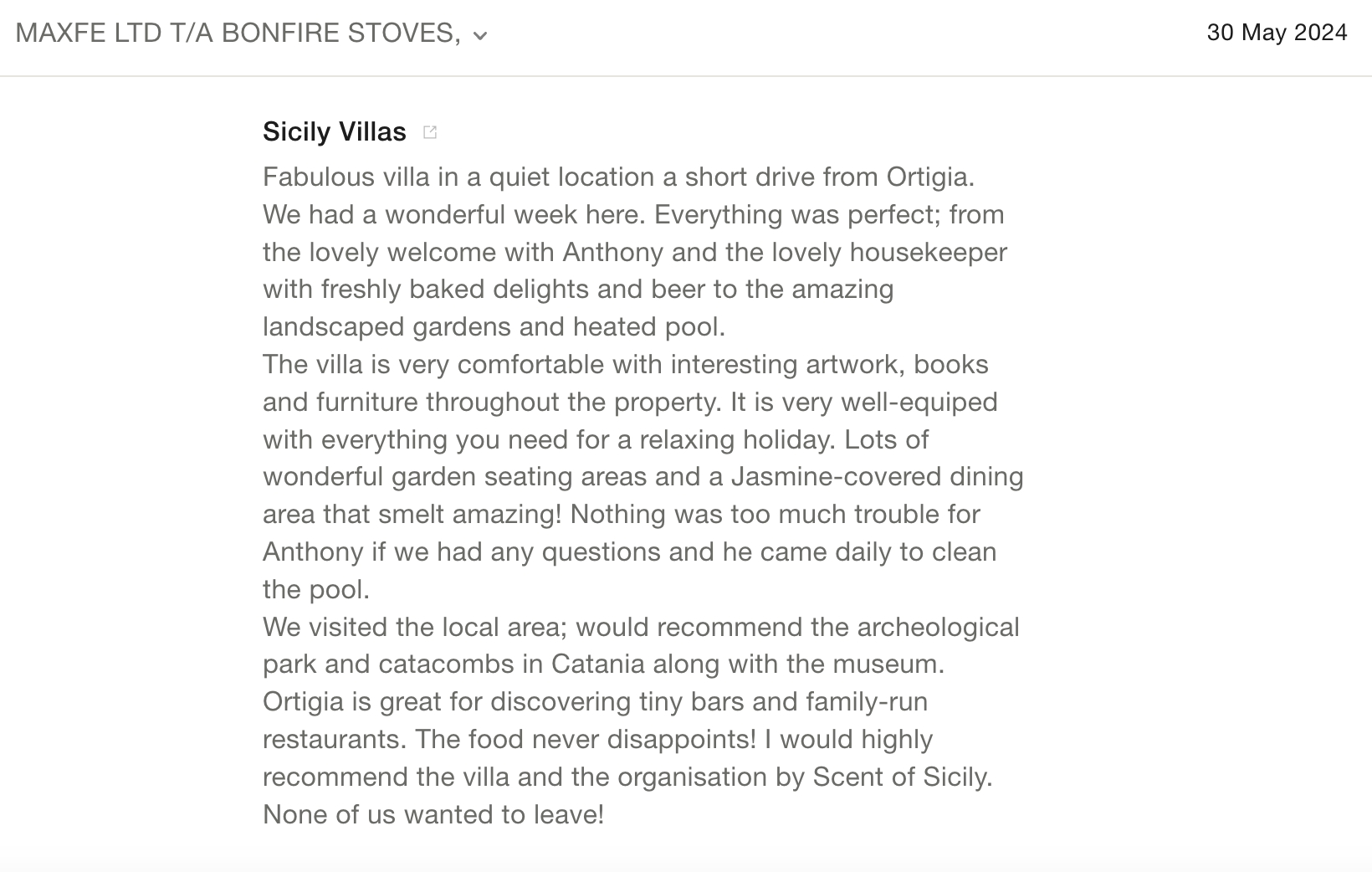 photo by Maxfe Ltd T/A Bonfire Stoves - Product Review