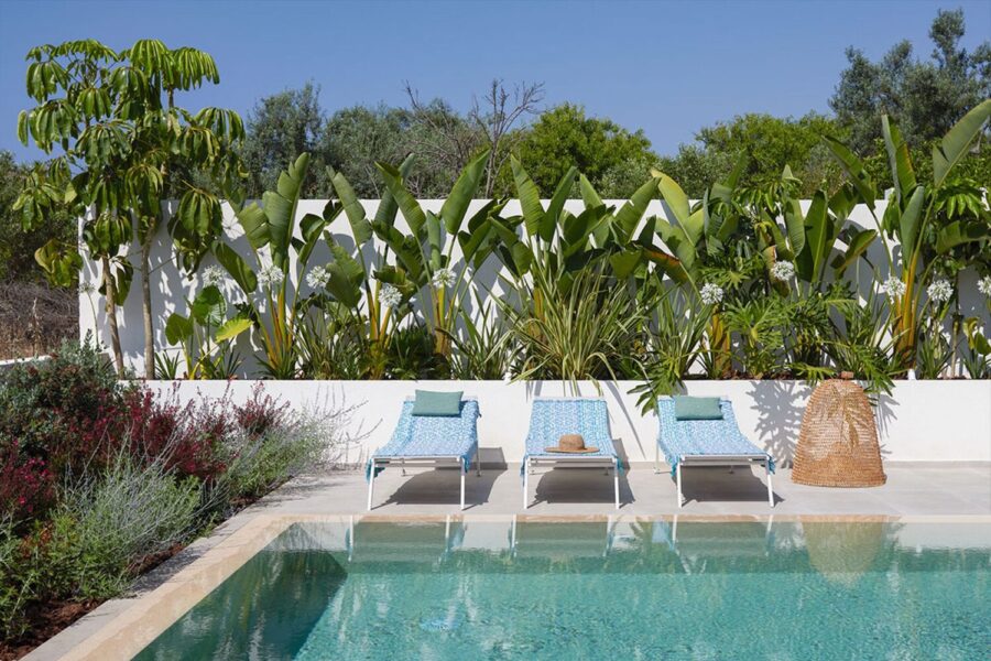 Azure Essence Sicily villa pool with sunbeds – Scent of Sicily